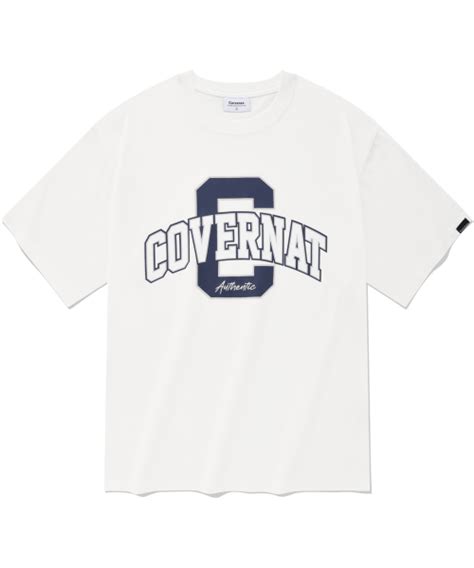 MUSINSA COVERNAT Arch C Logo Layer T Shirt White