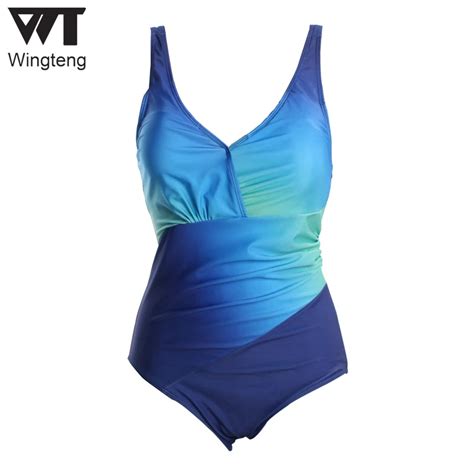 2018 Patchwork One Piece Swimwear Female Bikini Set Push Up Swimsuit