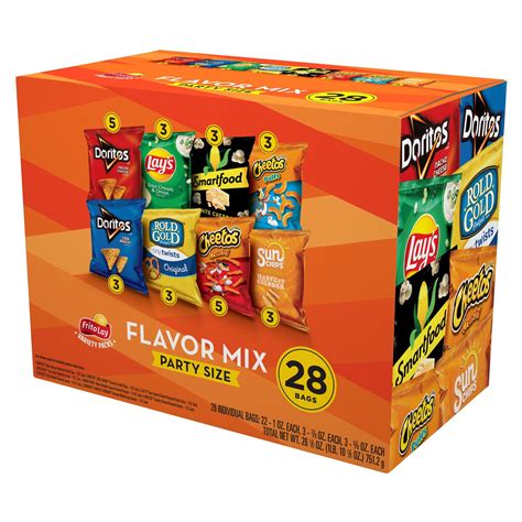 Frito Lay Flavor Mix Snacks Variety Pack Party Size Count