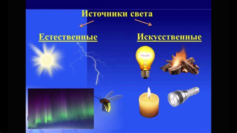 Естествознание 1 класс Естественные и искусственные источники света ...