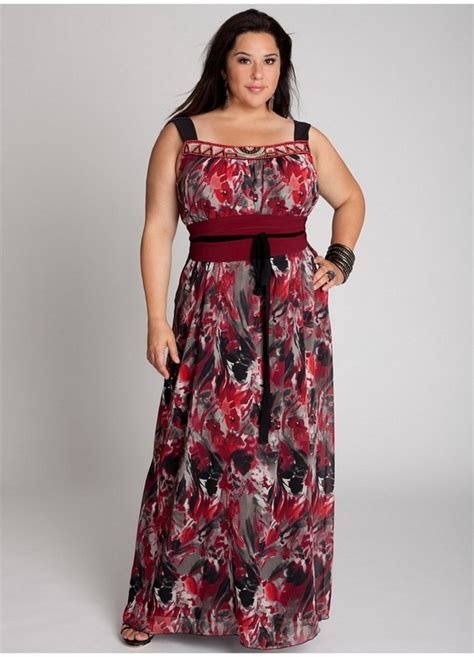 Длинные платья для полных женщин