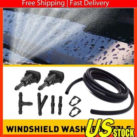 Universal Car Windshield Wiper Washer Squirter Nozzle Spray Jet Kit