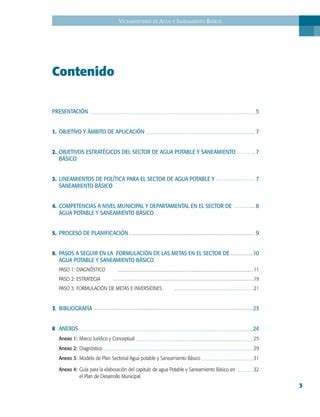 Formulaci N De Metas En Agua Potable Y Saneamiento B Sico Pdf