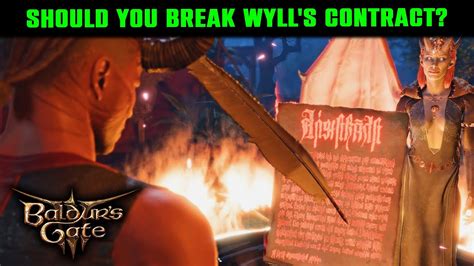 Should You Break Wylls Contract In Act 3 Mizoras Offer For Wyll In