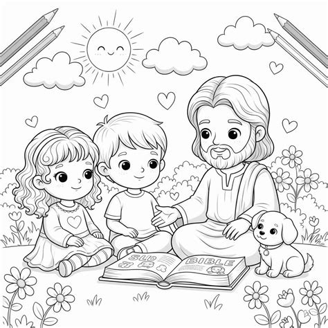 Jesus Ama As Crianças Para Colorir - Jesus e as Crianças: 10 Desenhos Amorosos para Colorir!