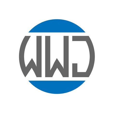 wwj letter logo design  white background wwj creative initials