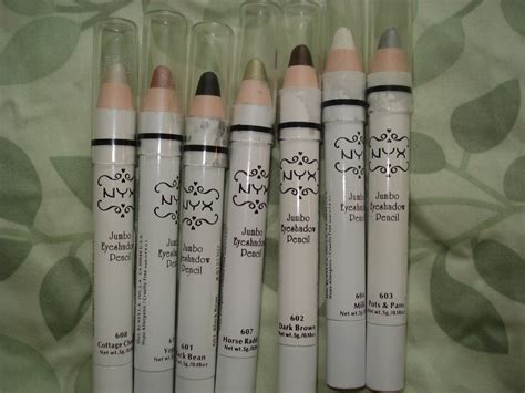 productrater review nyx jumbo eyeshadow pencils swatches