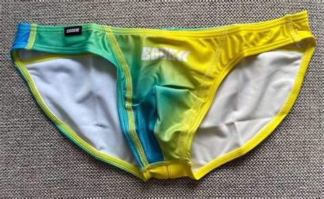 Egde Gradation Super Low Rise Bikini Underwear M Yellow Men S Fashion Bottoms New