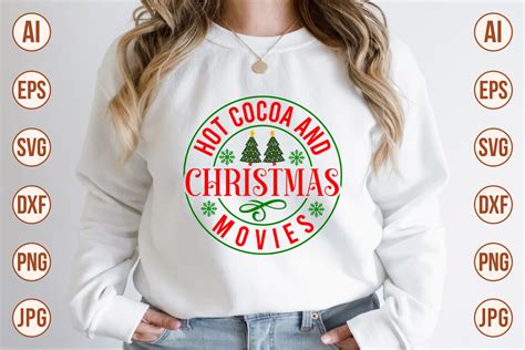 Hot Cocoa And Christmas Movies Svg Desig Graphic By Trendy Svg Gallery Creative Fabrica