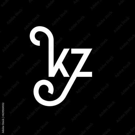 KZ Letter Logo Design. Initial letters KZ logo icon. Abstract letter KZ ...