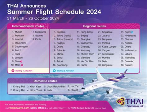 Thai Announces Summer Flight Schedule Ttr Weekly