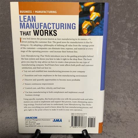 Lean Manufacturing That Works by Bill Carreira, Hardcover | Pangobooks