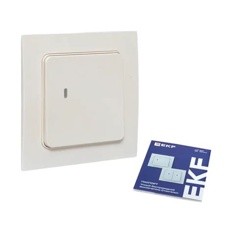 Умный беспроводной выключатель Стокгольм 1-кл белый Zigbee EKF Сonnect ...