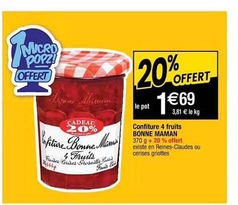 Promo Confiture Fruits Bonne Maman Chez Cora Icatalogue Fr