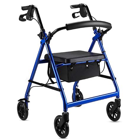 Buy Folding Rollator Walker Upright Posture Walker Mobility Rollator