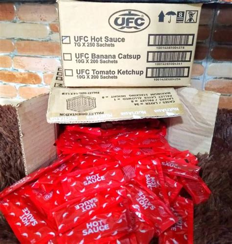 Hot Sauce Sachets UFC Gms X Pcs Box Lazada PH