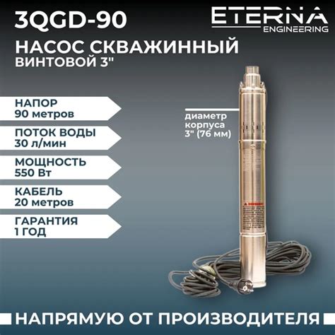 Насос скважинный винтовой ETERNA 3QGD-90 - Бурение скважин в Санкт ...