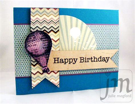 Hot Air Balloon Birthday Card
