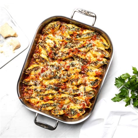 Beef And Spinach Stuffed Shells Pre