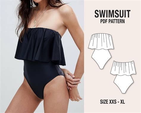Patrón de traje de baño PDF Patrón de costura Patrón bikini Etsy España