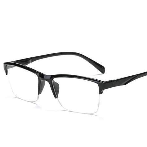 Noir Dioptrie 1 75 Lunettes De Lecture Demi Monture Pour Hommes