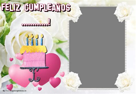 Felicitaciones Personalizadas De Cumplea Os Tartas Foto Marco