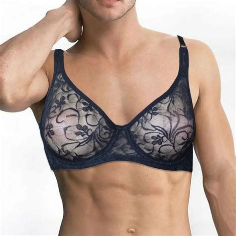 Sexy Lace Bralette Bras Transparent Ultra Thin Sissy Lingerie Bra For Women See Through