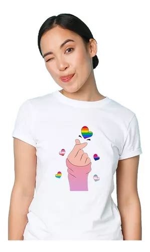 Playera Pride Lgbt Orgullo Gay Dedos Corazon Amor Mercadolibre