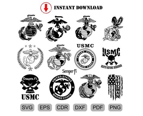 Usa Marines Bundle Svg Marines Svgholy Army Special Forces Etsy