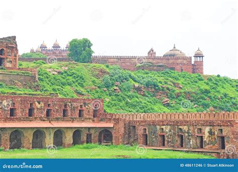 Massive Fatehpur Sikri Fort And Complex Uttar Pradesh India Stock Photo