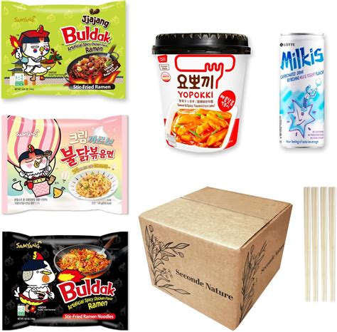 Amazon Samyang 2pcs 1 Carbo 1 Original Buldak Roast Chicken Hot Spicy Rice Cake