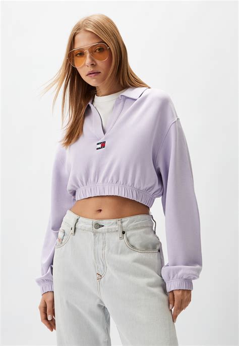 Свитшот Tommy Jeans, цвет: фиолетовый, RTLADM754301 — купить в интернет ...
