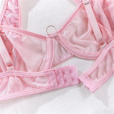 Lism Custom Cross Border Foreign Trade Breathable Pink Heart Gathered Sexy Lingerie Thong Gloves