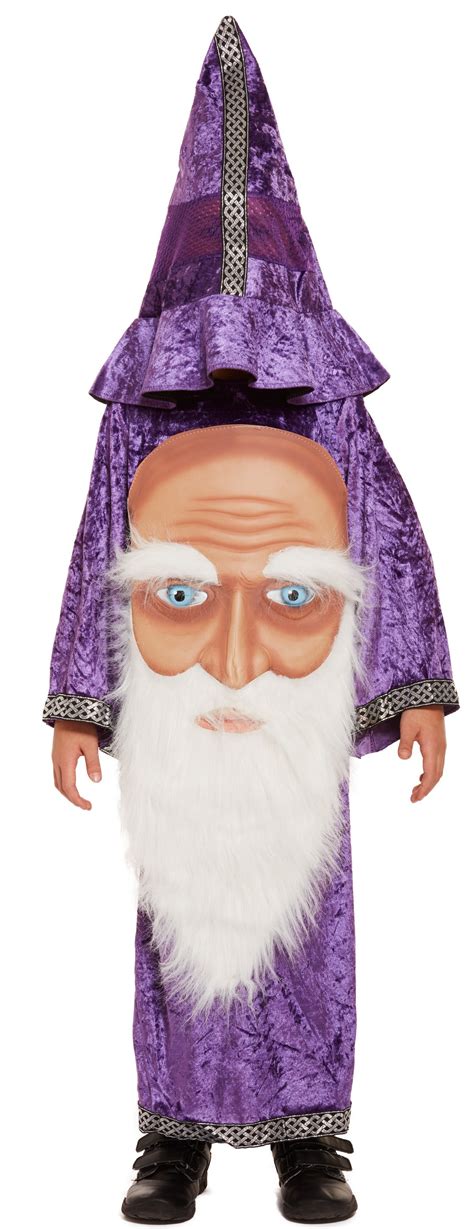 kids wizard jumbo face costume