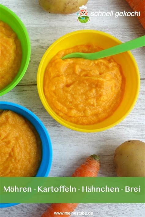 Babybrei Mit M Hren Kartoffeln Und H Hnchen Meinestube Rezept