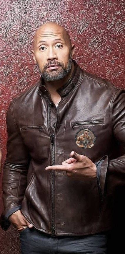 The Rock Johnson In Jacket The Rock Dwayne Johnson Dwayne The Rock