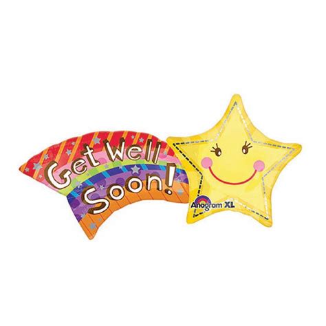 Balloon Get Well Shooting Star Klosh Balloon Shop Klosh