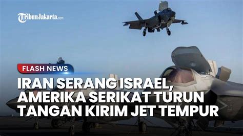 AS Kerahkan Jet Tempur Seusai 200 Drone Iran Hantam Israel Perang