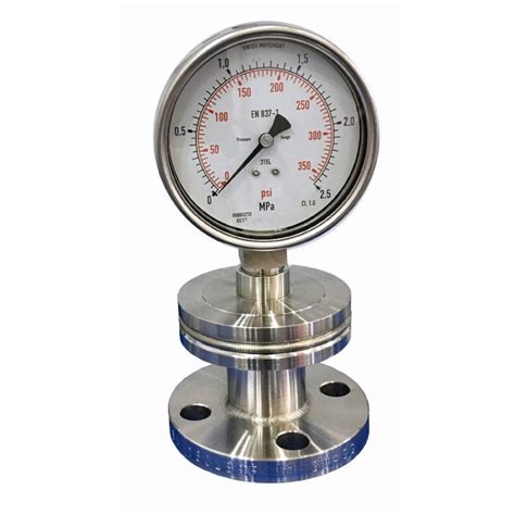 P Series Diaphragm Sealed Pressure Gauge Flanged Type