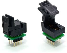 DIP8-SON8 5x6 mm (WSON8, DFN8) [ZIF-Loranger, Clam Shell], Адаптер для ...