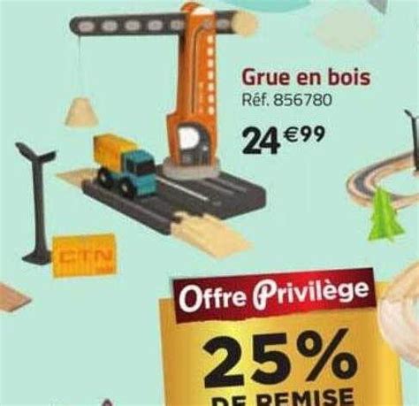 Promo Grue En Bois Chez La Grande R Cr