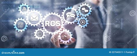 Rcs Rich Communication Services Stock Image Image Of Editor