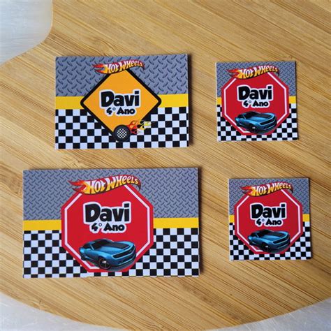 Etiquetas Escolares Personalizadas Hot Wheels Produtos Elo