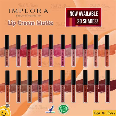 Promo Implora Urban Lip Cream Matte Lipcream Lipstik Lipstick Bpom Orginal Dusky Nude