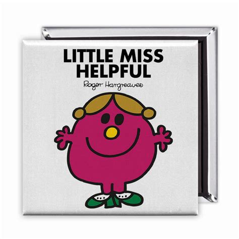 Personalised Little Miss Helpful Square Magnet