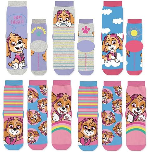 Paw Patrol Feinsocken Paw Patrol 6 Paar Mädchen Socken Kniestrümpfe