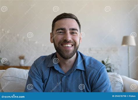 Cheerful Handsome Naked Guy Smiling At Camera While Doing Morning Routine Cleansing His Face
