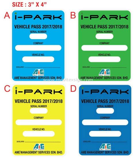 Car Pass Sticker With Security Number Code Sticker Car Pass And