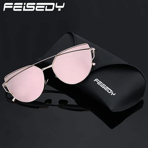 Feisedy Fashion Polarized Sunglasses Women Brand Designer Vintage Cat