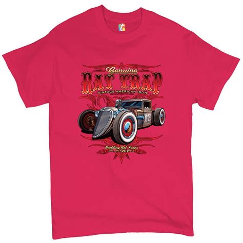 Tee Hunt Genuine Rat Trap T Shirt Route Vintage Hot Rod Old School Men S Novelty Shirt Hot